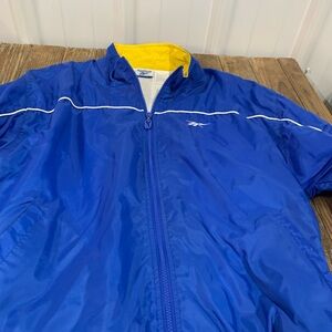 Reebok Yellow Lined Blue Vintage Windbreaker